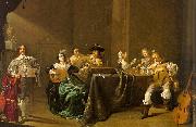 Jacob Duck Card Players and Merry Makers Spain oil painting reproduction